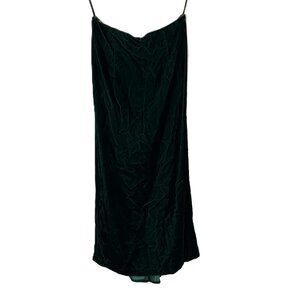 Vintage Scott McClintock Velvet Maxi Skirt Emerald Green Ruffle Back 10